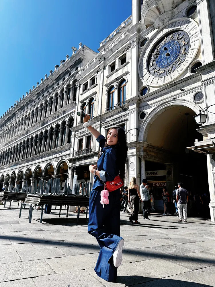 梁舒涵感受威尼斯的美好。寬寬整合行銷提供