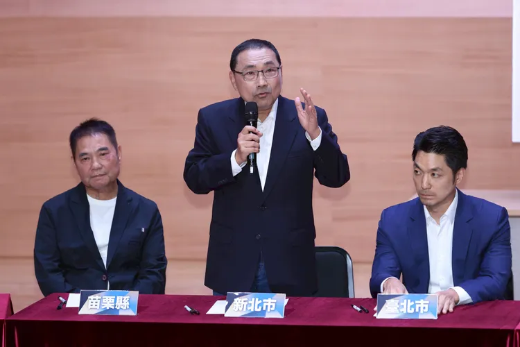 侯友宜強調「財劃法沒有黨派、不分顏色」。彭欣偉攝