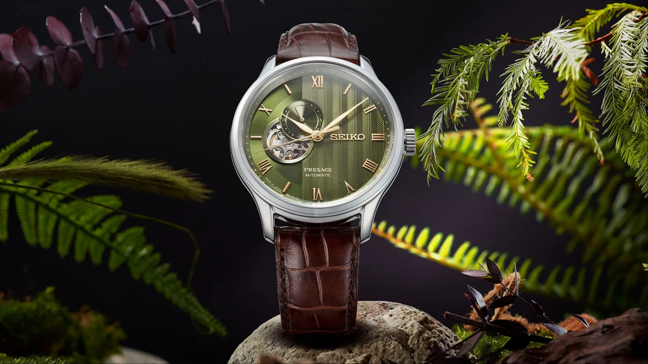 SEIKO Presage系列以落羽松為靈感推出限定新作。品牌提供