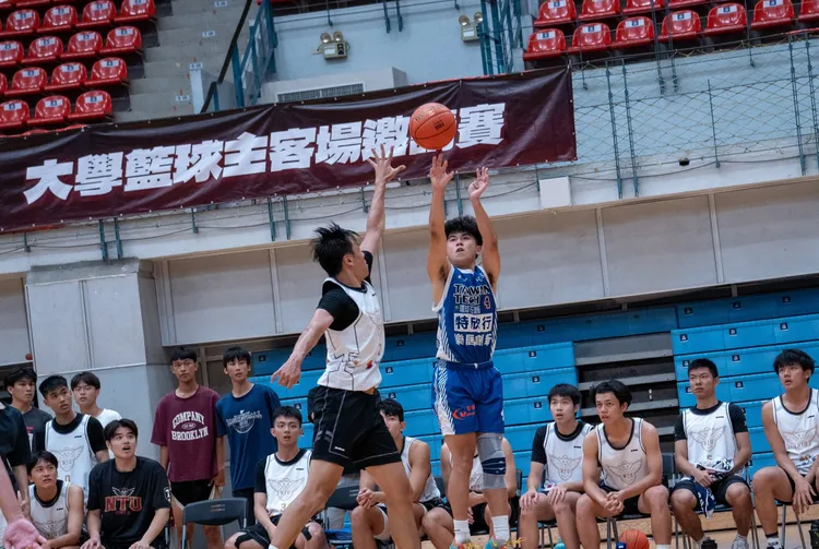 大學主客場籃球比賽已開賽。台科大提供