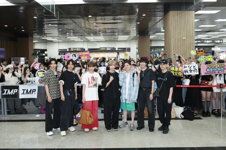 IMP.由影山拓也（左起）、鈴木大河、基俊介、佐藤新、椿泰我、松井奏、横原悠毅組成。彭欣偉攝