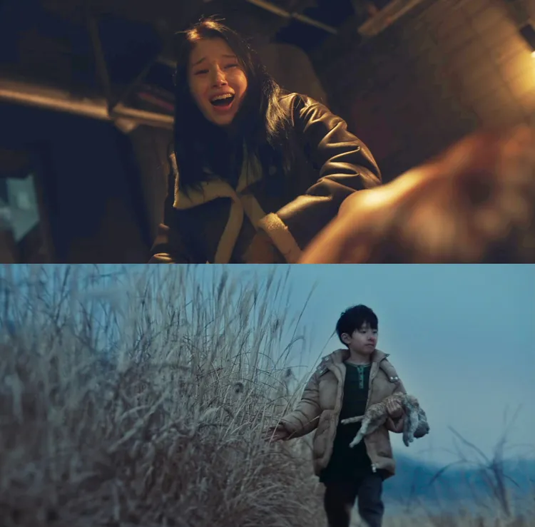 韓東希（上圖）劇中因兒時遭父親家暴，鼻子半邊塌陷，造成他精神病態虐殺動物，長大後變性犯下連續殺人案。翻攝Netflix