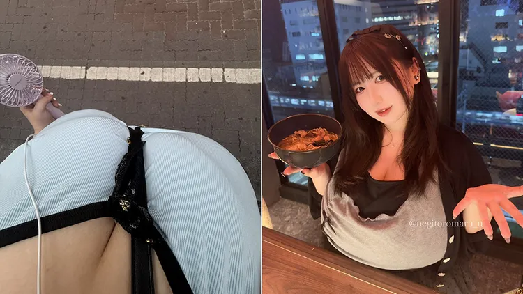 水澤未久的胸部大到導致她看不到自己的腳。翻攝自水澤未久X