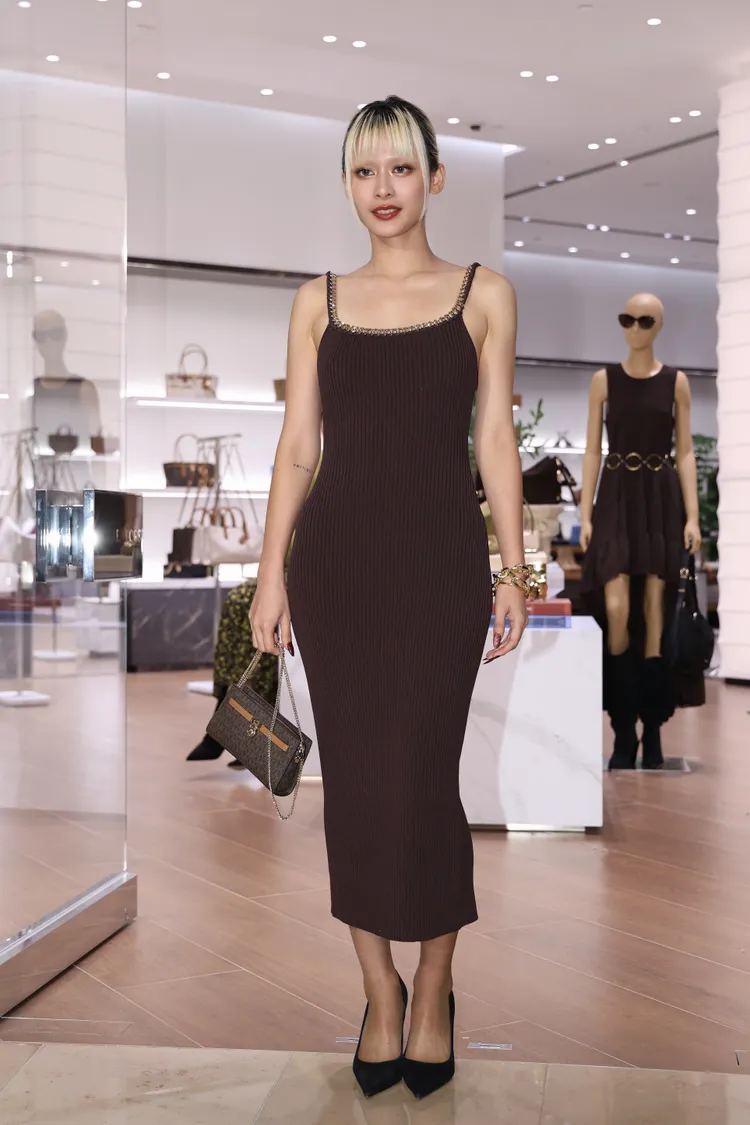 陳泳希現身Michael Kors新店開幕派對。彭欣偉攝