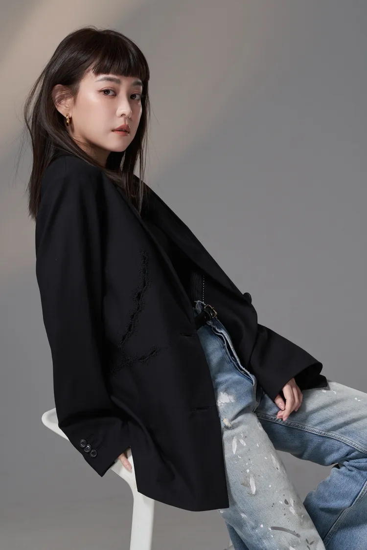 張瑋瑋近3個月每天早上都會喝一杯西芹汁。彭欣偉攝