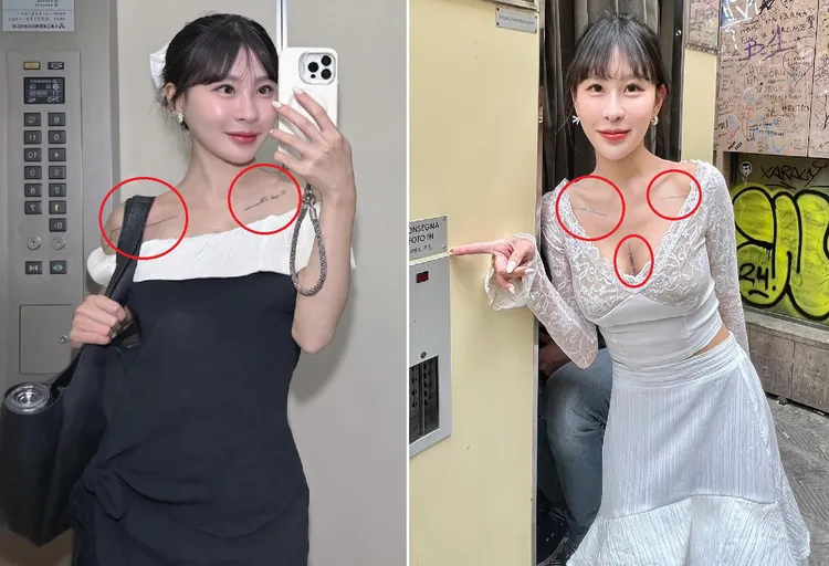 網友發現仙塔律師最新曬出的照片，原本胸口的刺青已不見蹤影。翻攝仙塔律師臉書