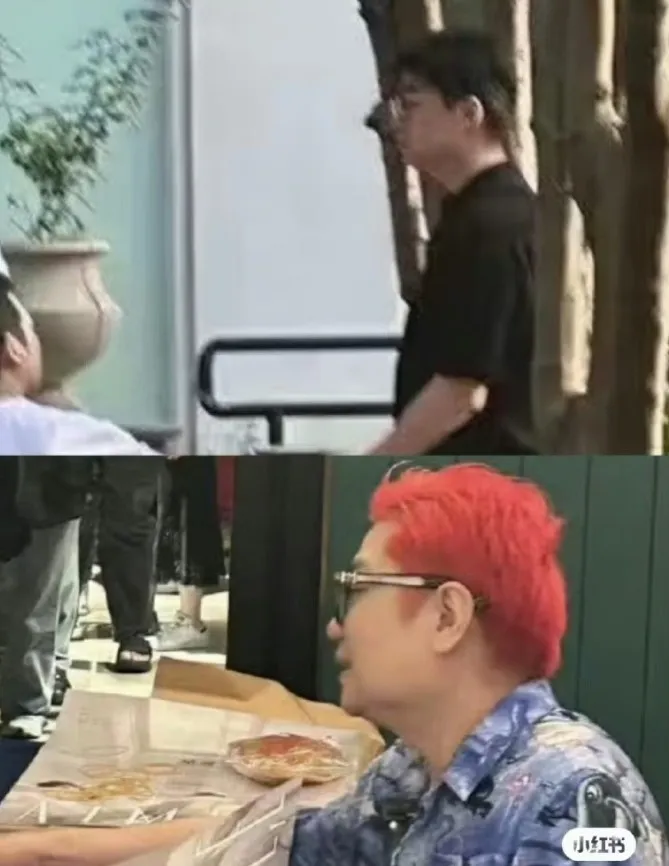 出現在于朦朧出事現場的黑髮男子被網友說疑似導演程青松，程青松表示自己近年來都是紅頭髮，要網友不要造謠。翻攝小紅書