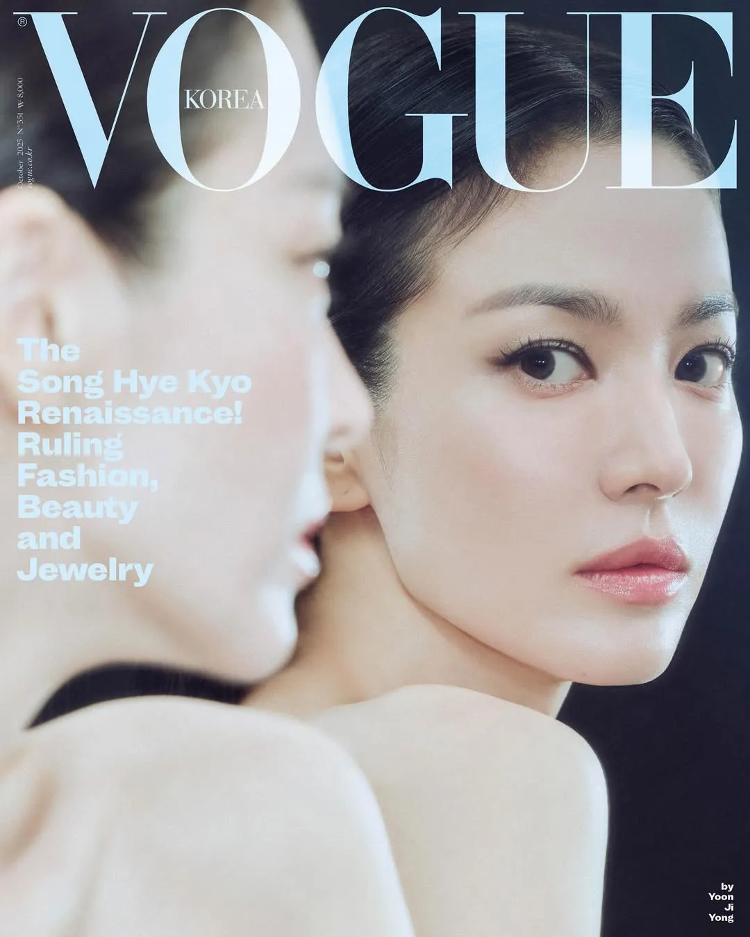 宋慧乔拍摄时尚杂志封面。翻摄kyo1122 IG
