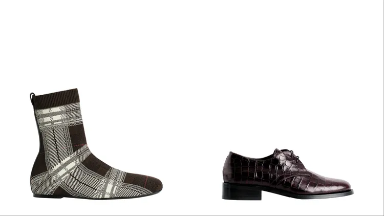 復古格紋、鱷魚壓紋也是本季配件類常見的元素。品牌提供