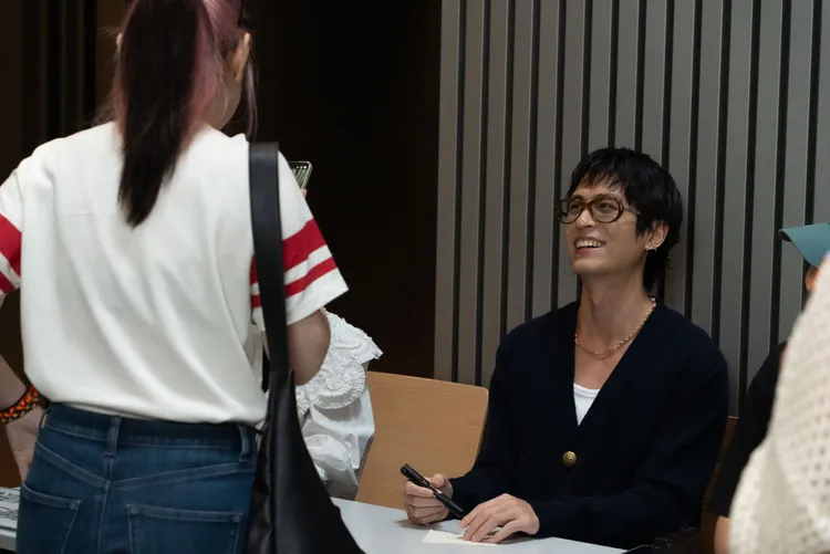 石知田在影展辦簽名會。百澤娛樂提供