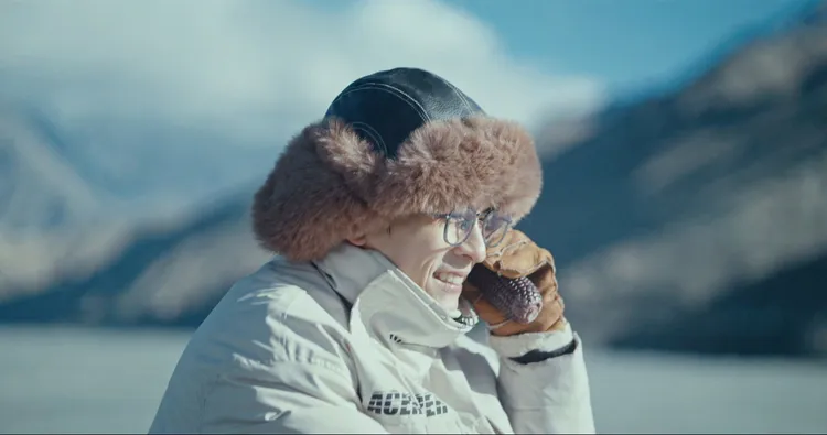 石知田在高山冰原拍攝。百澤娛樂提供
