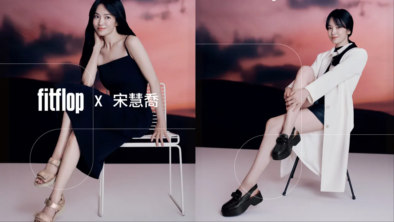 宋慧喬以凍齡美貌、修長雙腿曬出腳上新歡。品牌提供
