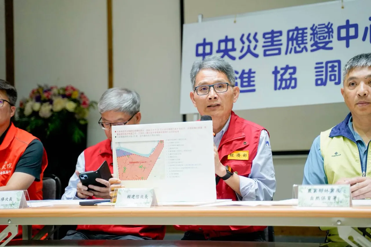 经济部次长赖建信担任协调官。行政院东部办公室提供