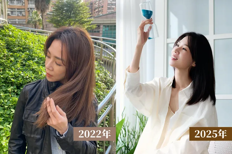 三年前就開啟和多芬的互動！謝盈萱說：「一千多個日子裡，頭髮從毛燥乾枯變得強韌健康，原來”逆時修護”真的看得見！」