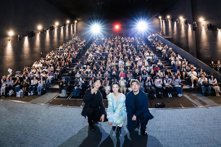 許光漢（左起）、袁澧林和導演龔兆平。甲上娛樂提供