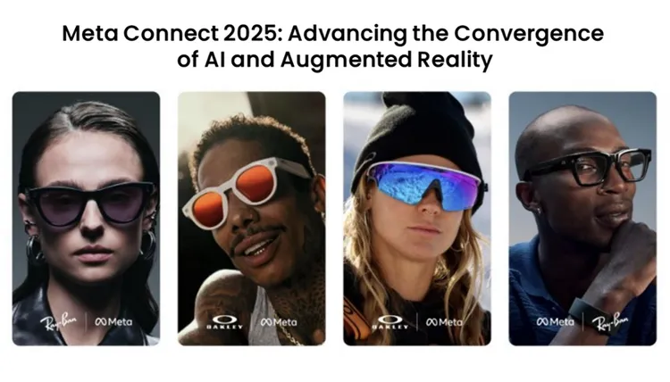 Meta Connect 2025發表三款全新智慧眼鏡，結合Ray-Ban與Oakley經典設計，導入AI與AR技術，推動穿戴式裝置進化。Counterpoint Research提供