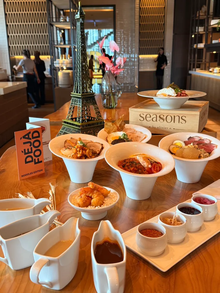 Seasons by olivier e. 全新「Déjà Food」系列佳餚，以在地美食為靈感、透過法式手法演繹，由「麵食」料理揭開首篇序幕。陳揚盛攝