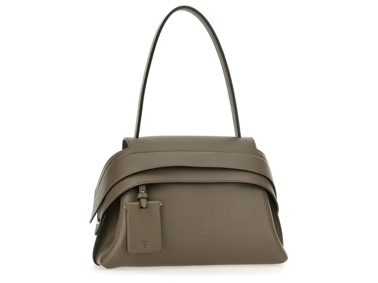 TOD'S WAVE灰綠色手提肩背包，8萬6900元。品牌提供