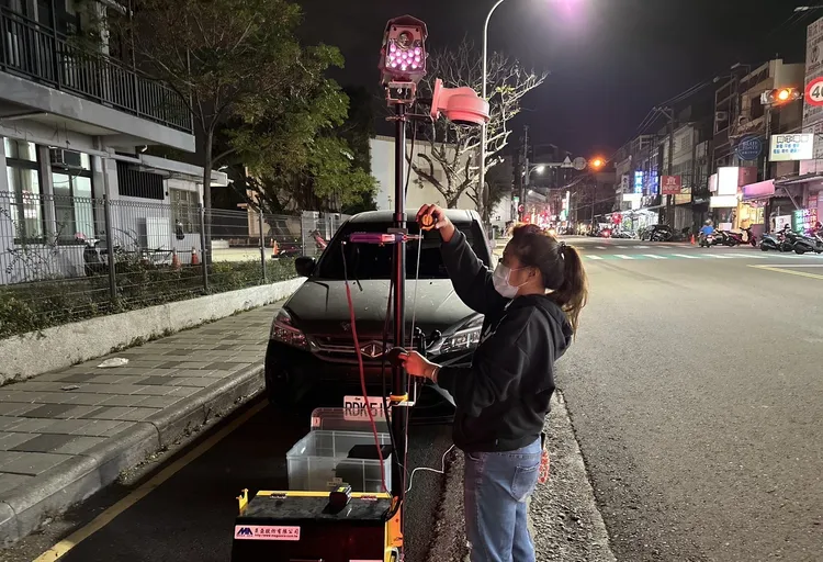 移動式科技執法。新竹市府提供