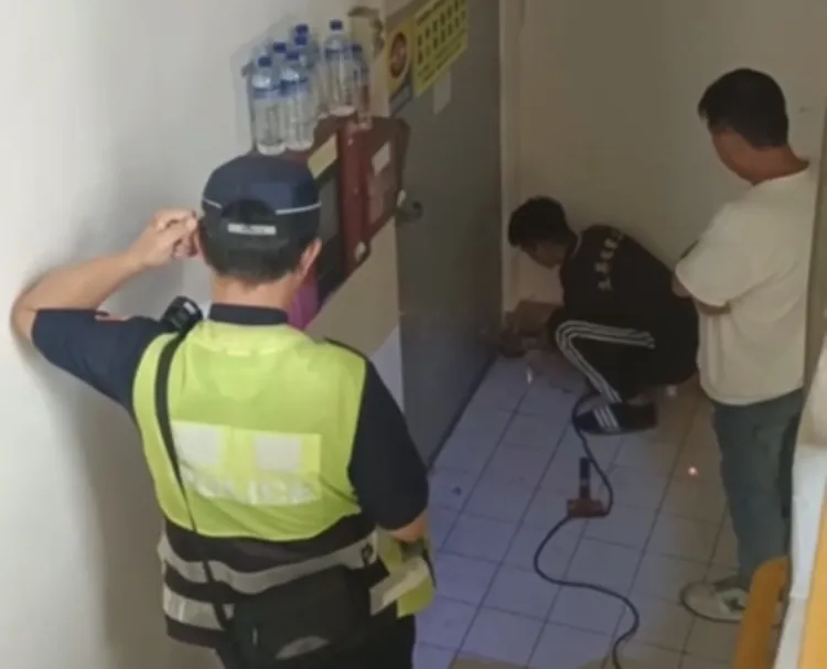 合勤怒轟警方看到有人鋸開門，卻只旁觀不作為，對此警方也駁斥，後續有將5人以現行犯移送。合勤提供