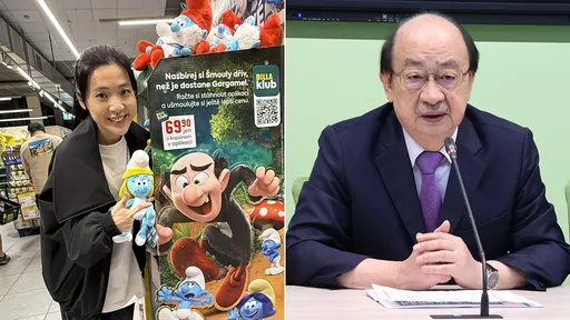 徐巧芯遊捷克「超市巧遇柯總召」 網笑:霸凌藍色小精靈超像