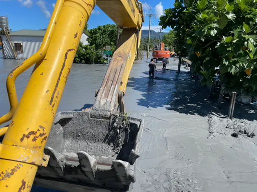 竹縣特搜隊投入馬太鞍溪堰塞湖溢流災區 面對惡劣環境全力搜救
