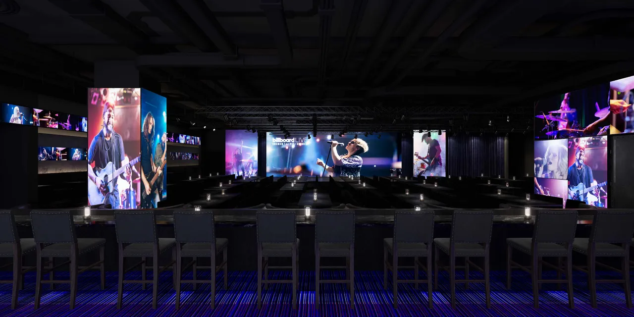 Billboard Live落脚台北信义区ATT 4FUN 7楼。Billboard Live TAIPEI提供