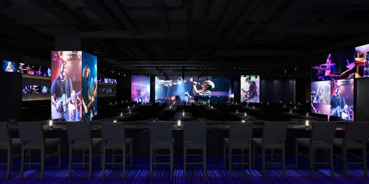 Billboard Live落腳台北信義區ATT 4FUN 7樓。Billboard Live TAIPEI提供