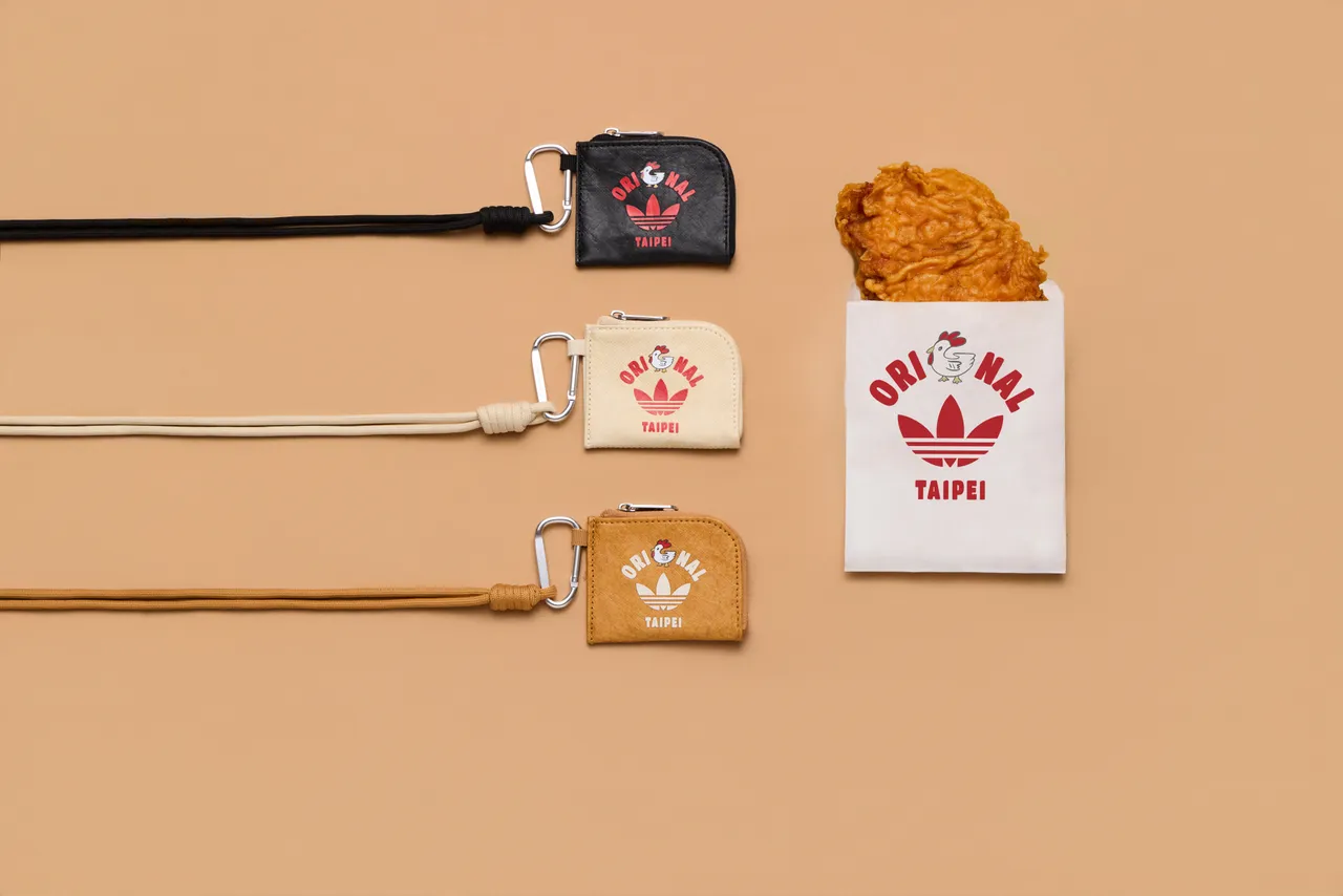 adidas Originals鸡排系列零钱包,各1690元。品牌提供