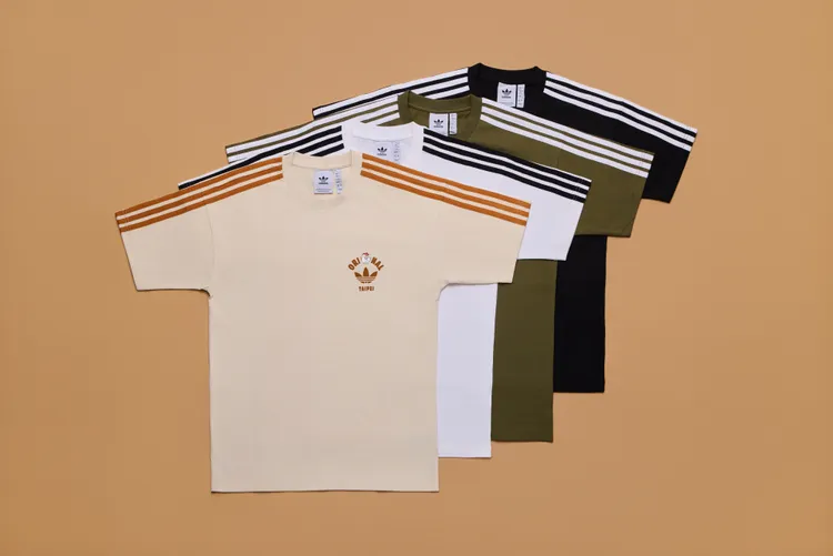 adidas Originals雞排系列撞色T恤，各1690元。品牌提供