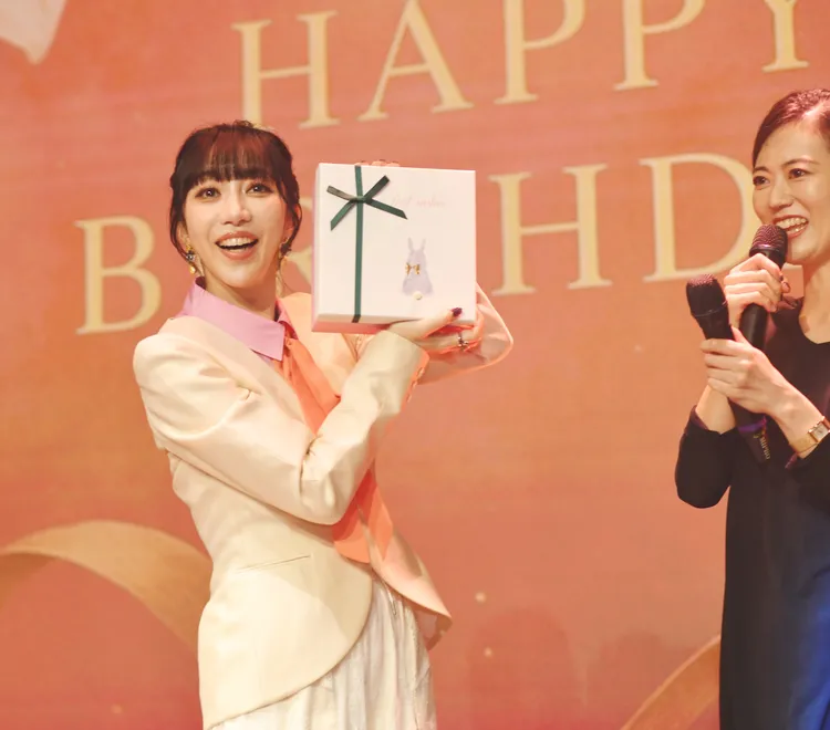 美彌瑠璃香在台北慶生。煌月藝術文化提供