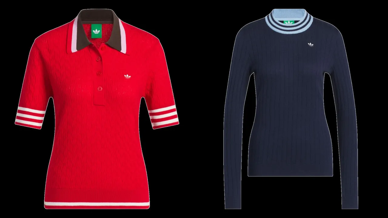 adidas Originals Golf 女短袖POLO衫(左)4290元、女短袖POLO衫(右)5290元。品牌提供