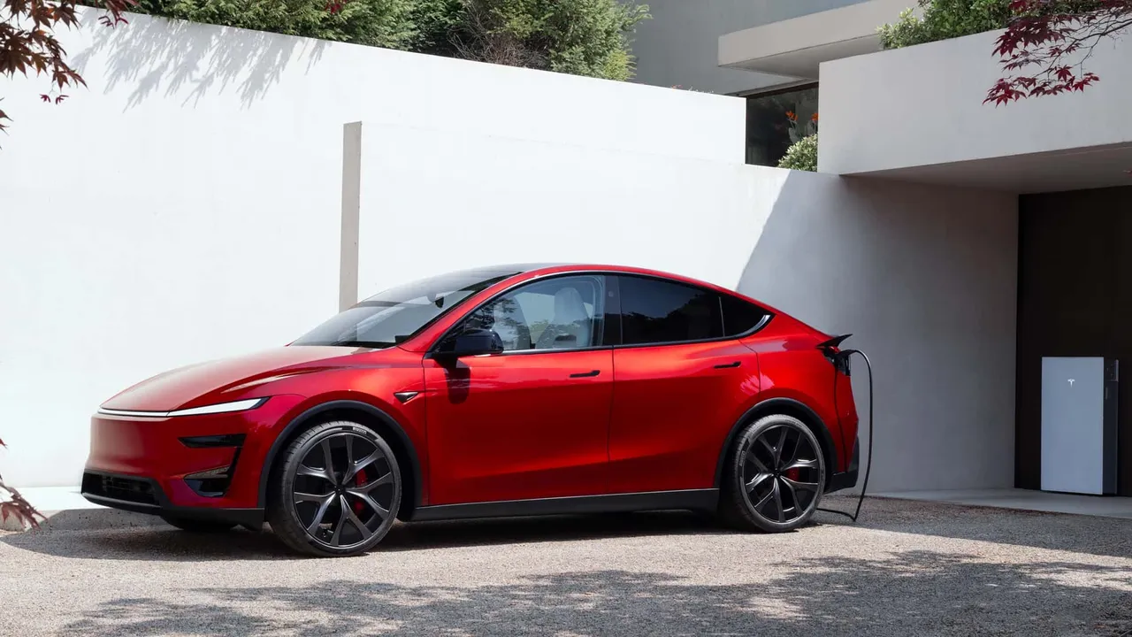 由於導入更高能量密度電池,Model Y Performance雖為性能車型,WLTP續航仍達580公里。原廠照片