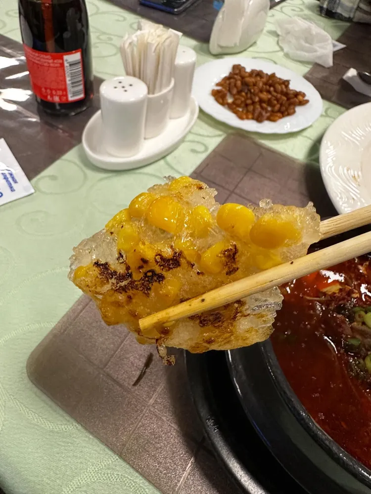 北韓式玉米煎餅。翻攝Threads