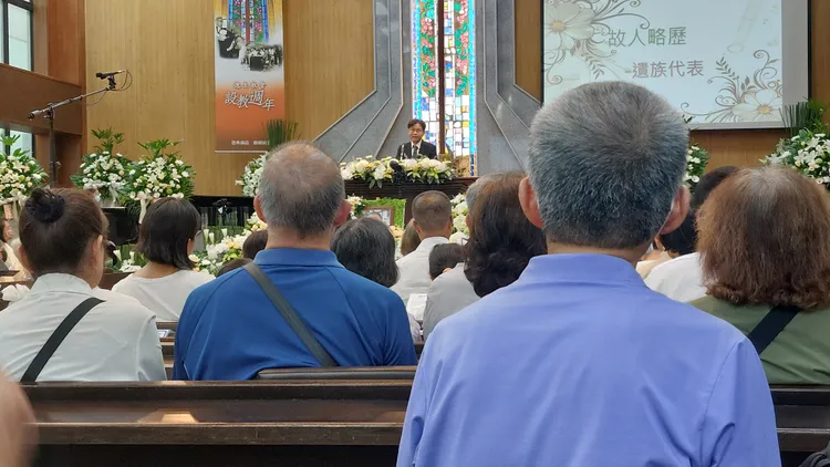 8月30日陳凱和在長老教會德生教會舉辦告別式，象徵一個時代的結束。凃建豐攝
