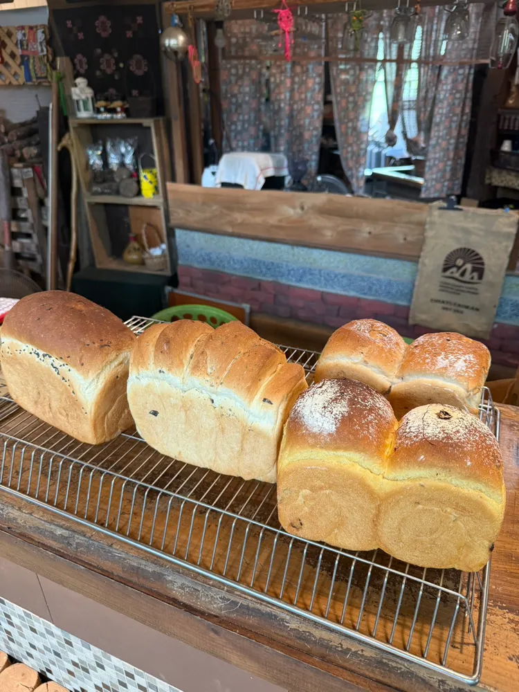 那瑪夏部落原住民自己做的窯烤麵包。愛爾麗提供