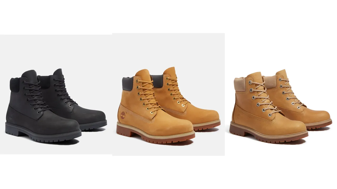 Timberland TBL25輕量款防水6吋靴,各7200元。品牌提供