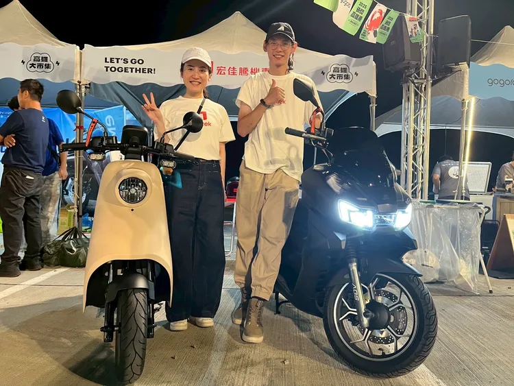 宏佳騰機車也在現場展示PBGN新世代電車。周奕豪攝
