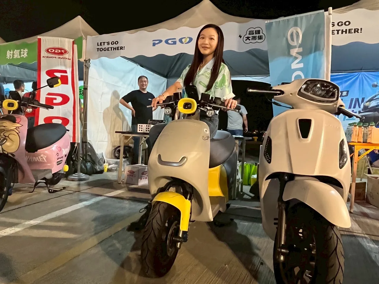 PGO旗下两款主力电车Ur1、Ur2同场亮相。周奕豪摄