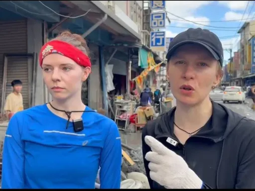 規劃玩花蓮卻遇洪災 烏克蘭2女行程轉「救災掃街」