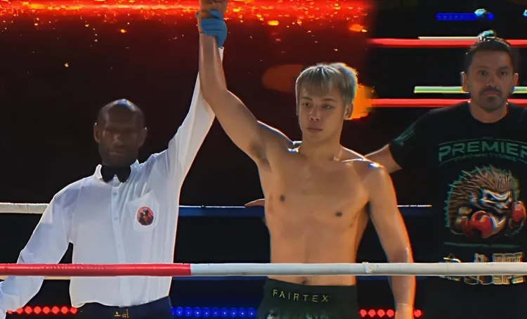 鄧評允正式登上WKF國際78公斤級王座。翻攝自立技瘋 FightHolic臉書