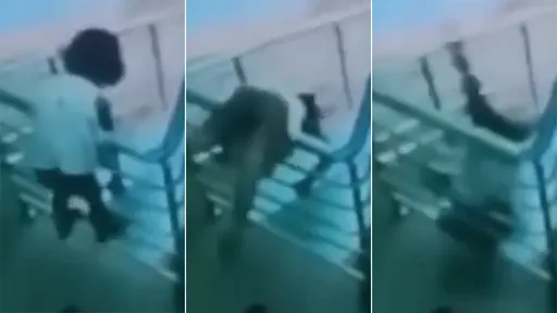 警世影片|3歲女娃爬樓梯扶手 失衡翻滾「4樓砸到1樓」喪命
