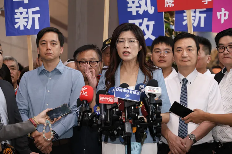 前立委鄭麗文參選國民黨主席。彭欣偉攝