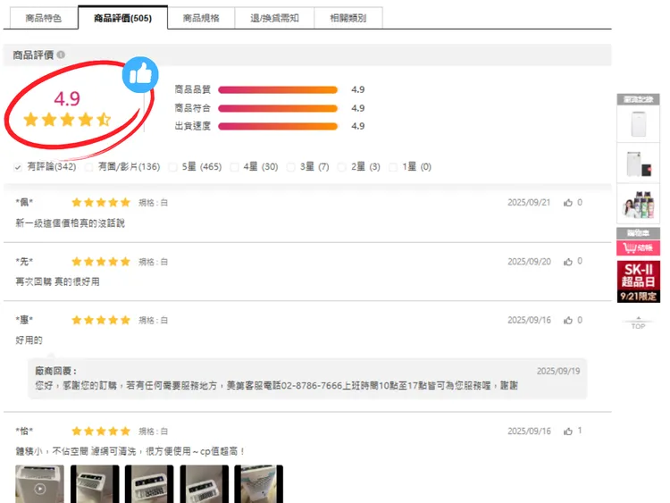 上市至今狂銷 3000 台，更在momo購物平台上擁有4.9 顆星的好評。