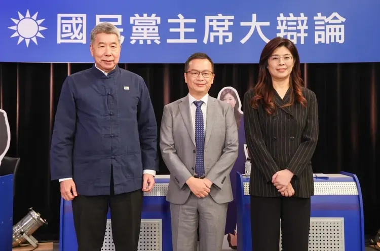 國民黨主席選舉，首場媒體自辦辯論20日舉行。中國時報提供