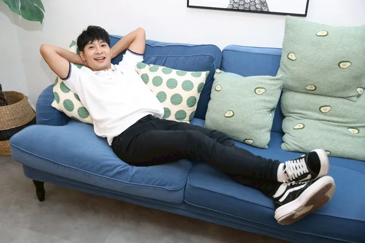 逸祥回家精力趨近於零。彭欣偉攝