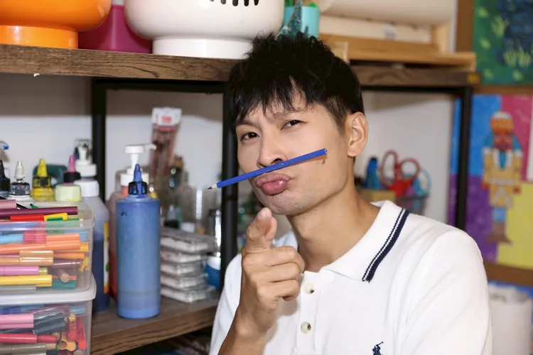 逸祥很努力做給岳父母看。彭欣偉攝