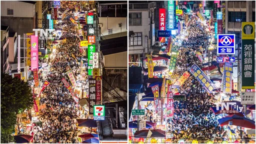 1年只开1天!苗栗苑里「鬼门关夜市」惊天空拍人潮曝光