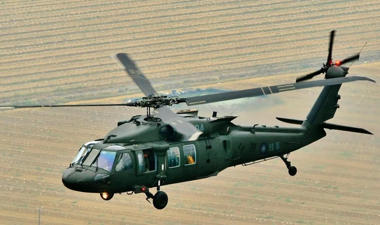 UH-60M黑鷹直升機。內政部提供