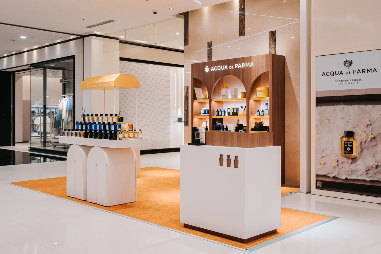 Acqua di Parma首度进驻高雄汉神巨蛋。品牌提供